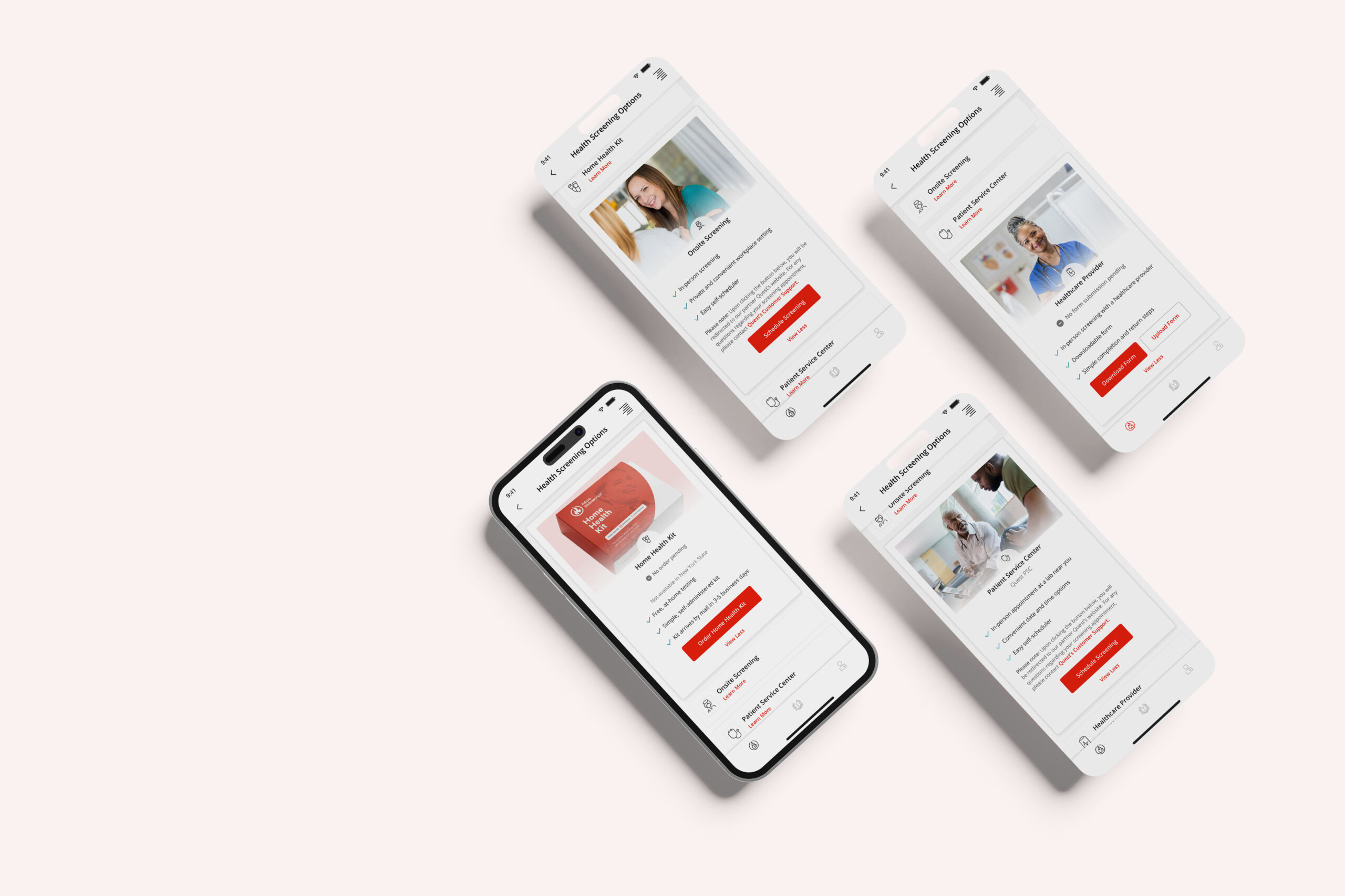 HSO Mobile mockups – multiple