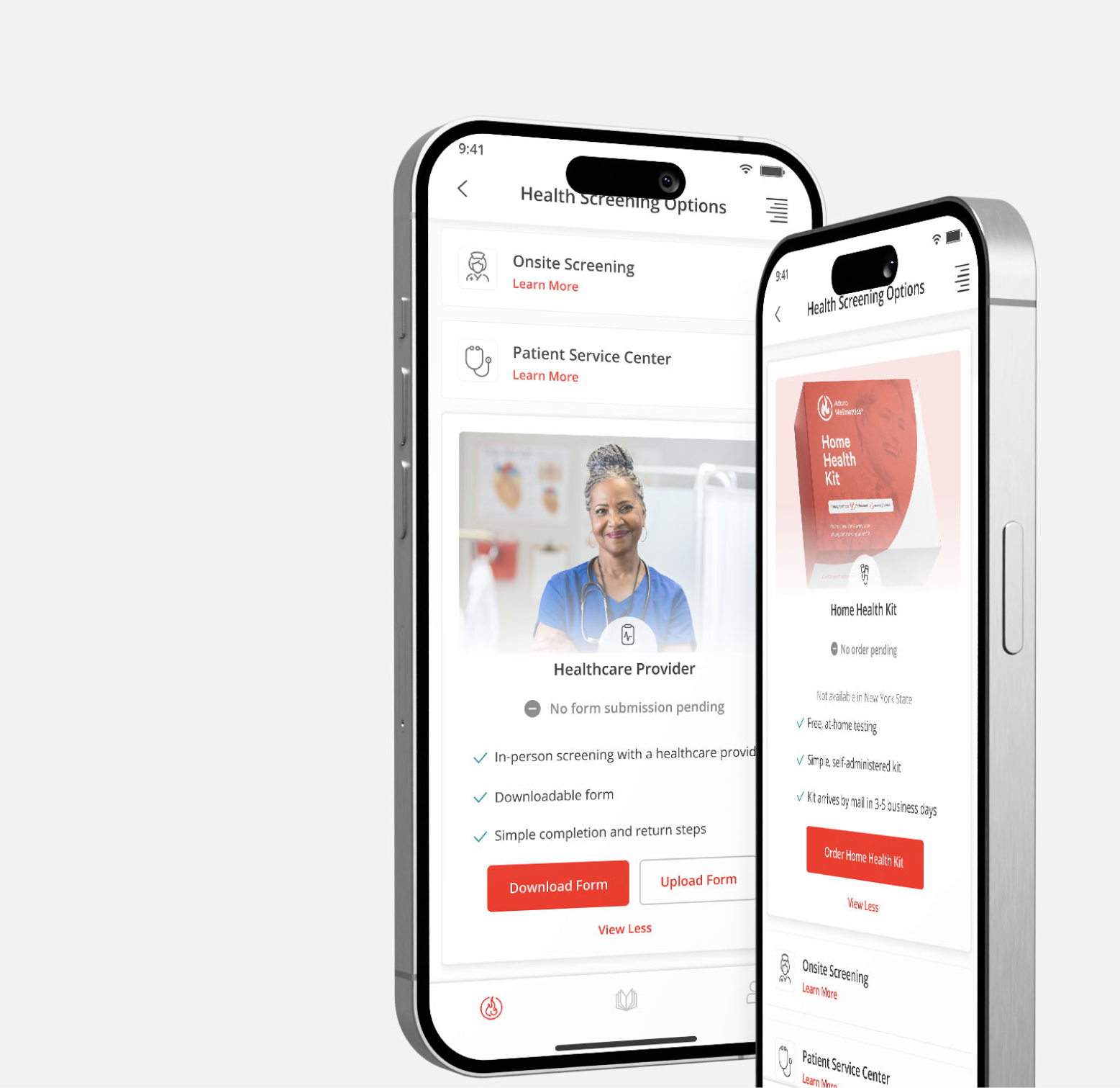 Recent Work page – HSO mobile mockup